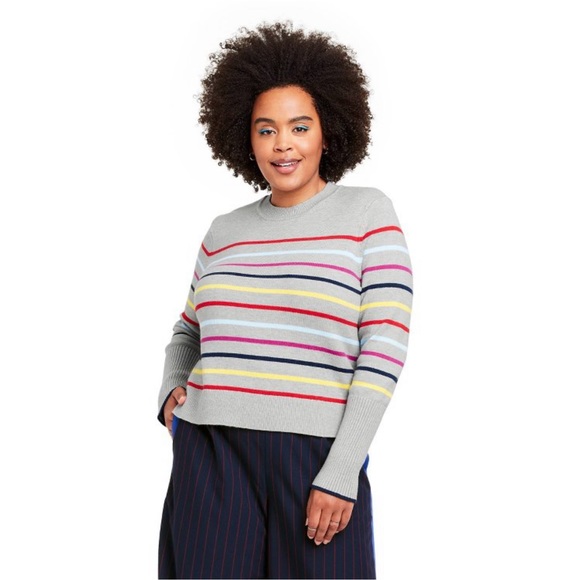 La ligne crew neck stripped sweater nwt - Picture 4 of 8